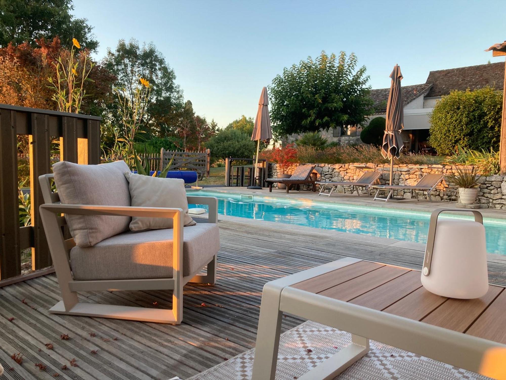 La Ferme Buissonniere Bed and Breakfast Bardou Exteriör bild