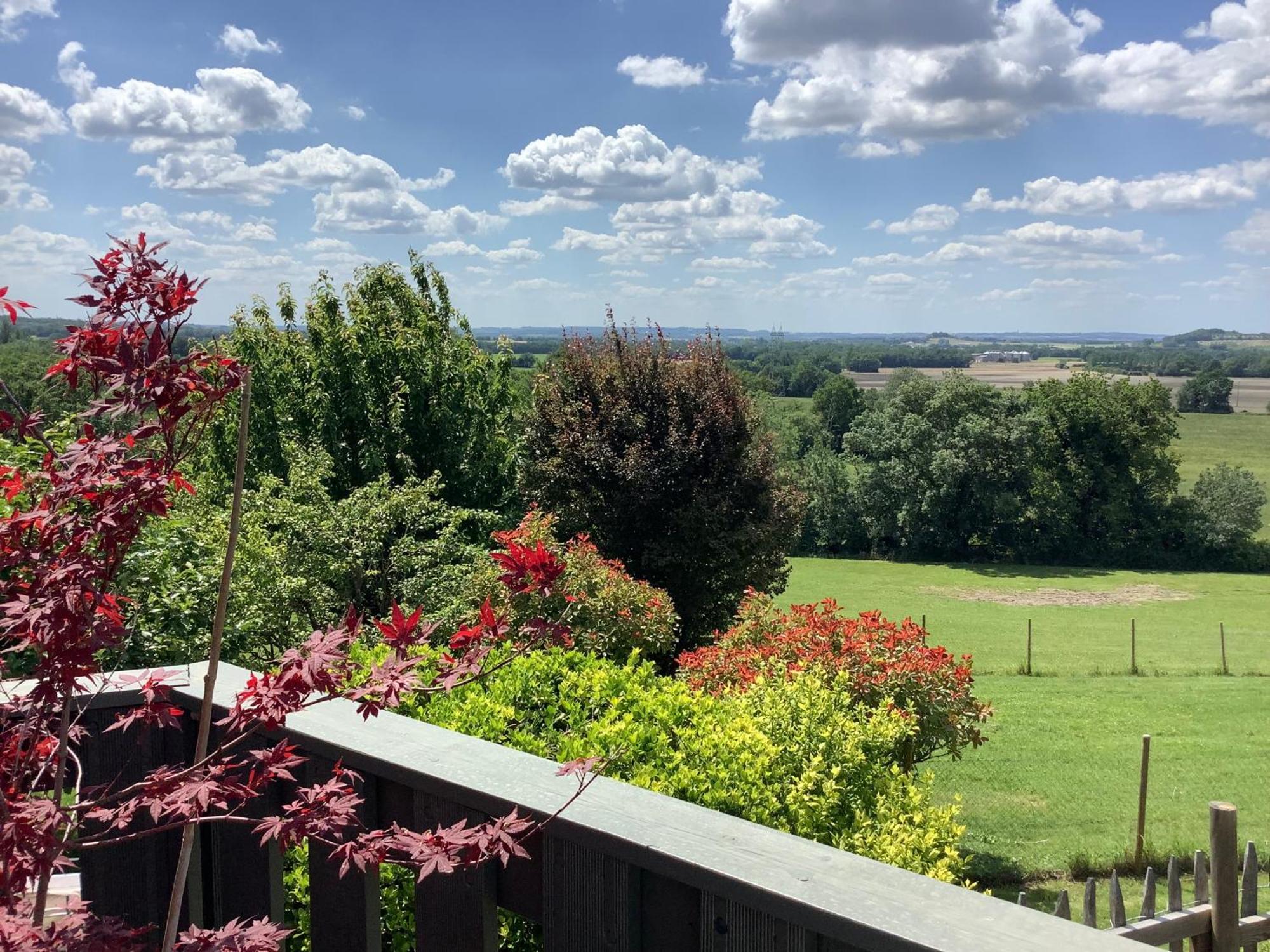 La Ferme Buissonniere Bed and Breakfast Bardou Exteriör bild